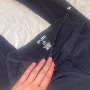 Splits59 Black Original High Waist Flare Leggings (Short Length)